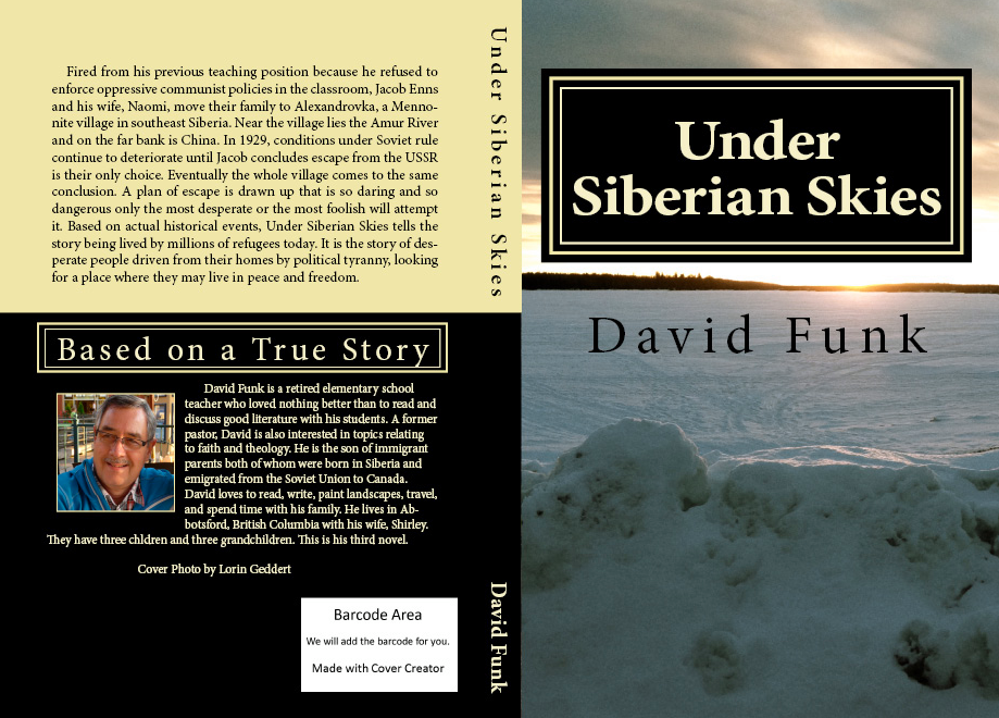 Under Siberian Skies Front and Back Cover