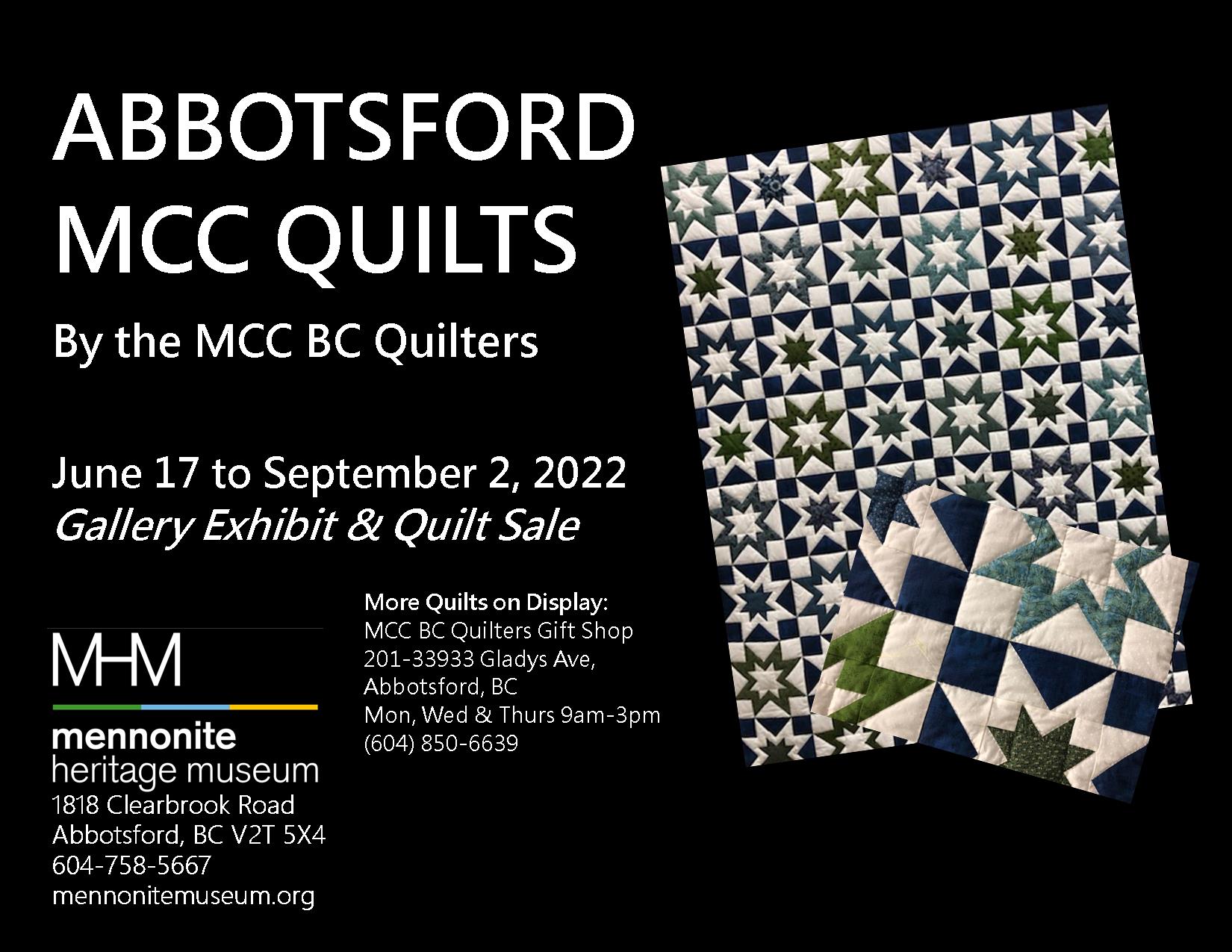 Abbotsford MCC Quilt Exhibit Mennonite Heritage Museum